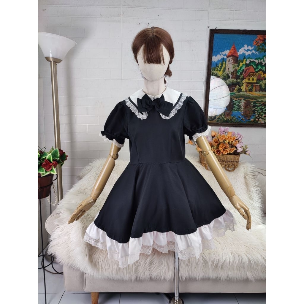 dress maid lolita kostum maid lolita kostum cosplay maid lolita