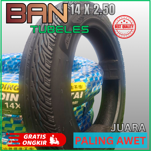Ban Sepeda Listrik Ring 14 14x2.50 / 14x2.75 TAFTEEL Tebal Tahan Bocor Universal Cocok Selis Semua T