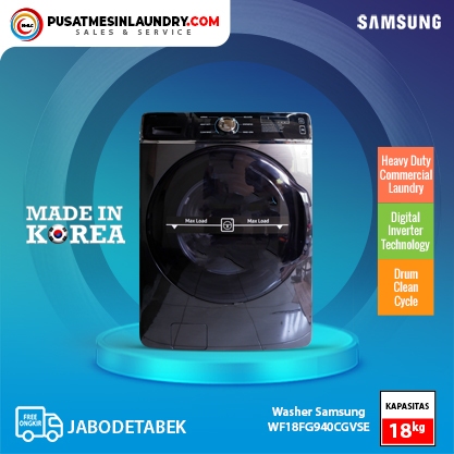 Washer Samsung 18 Kg, Mesin Cuci Jumbo Samsung, Mesin Laundry Commercial