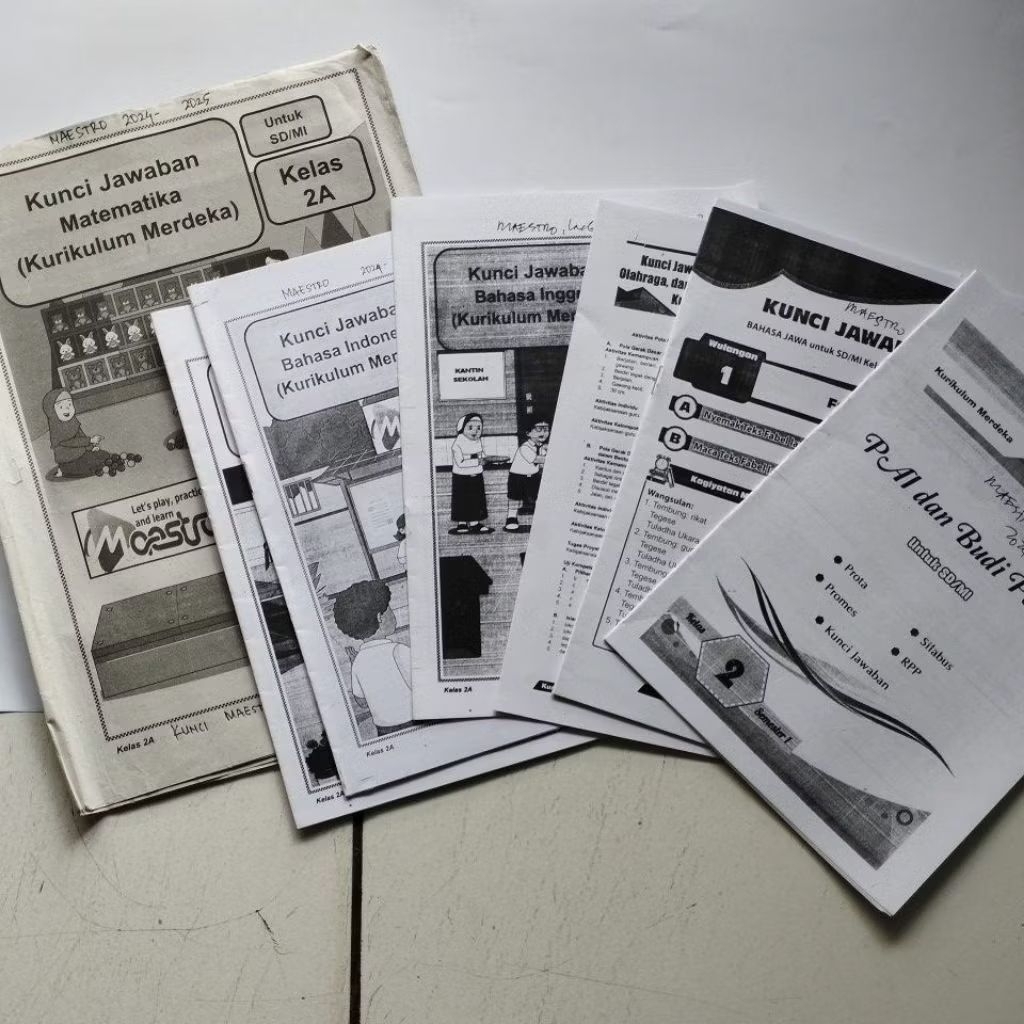KUNCI JAWABAN LKS KELAS 2 SD/MI SEMESTER 1 MAESTRO A5
