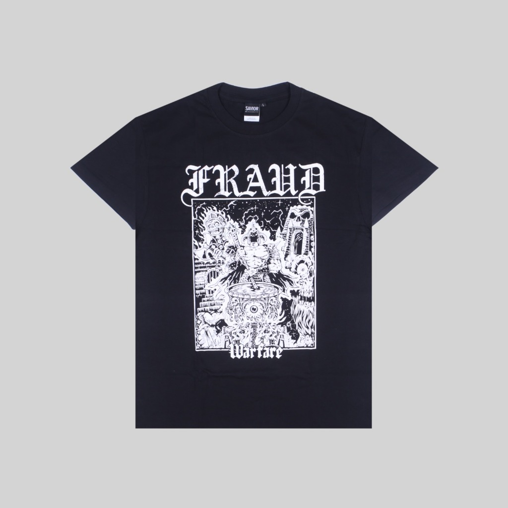 Tshirt FRAUD - WAREFARE | Kaos Band Pria Reguler Original Merchandise