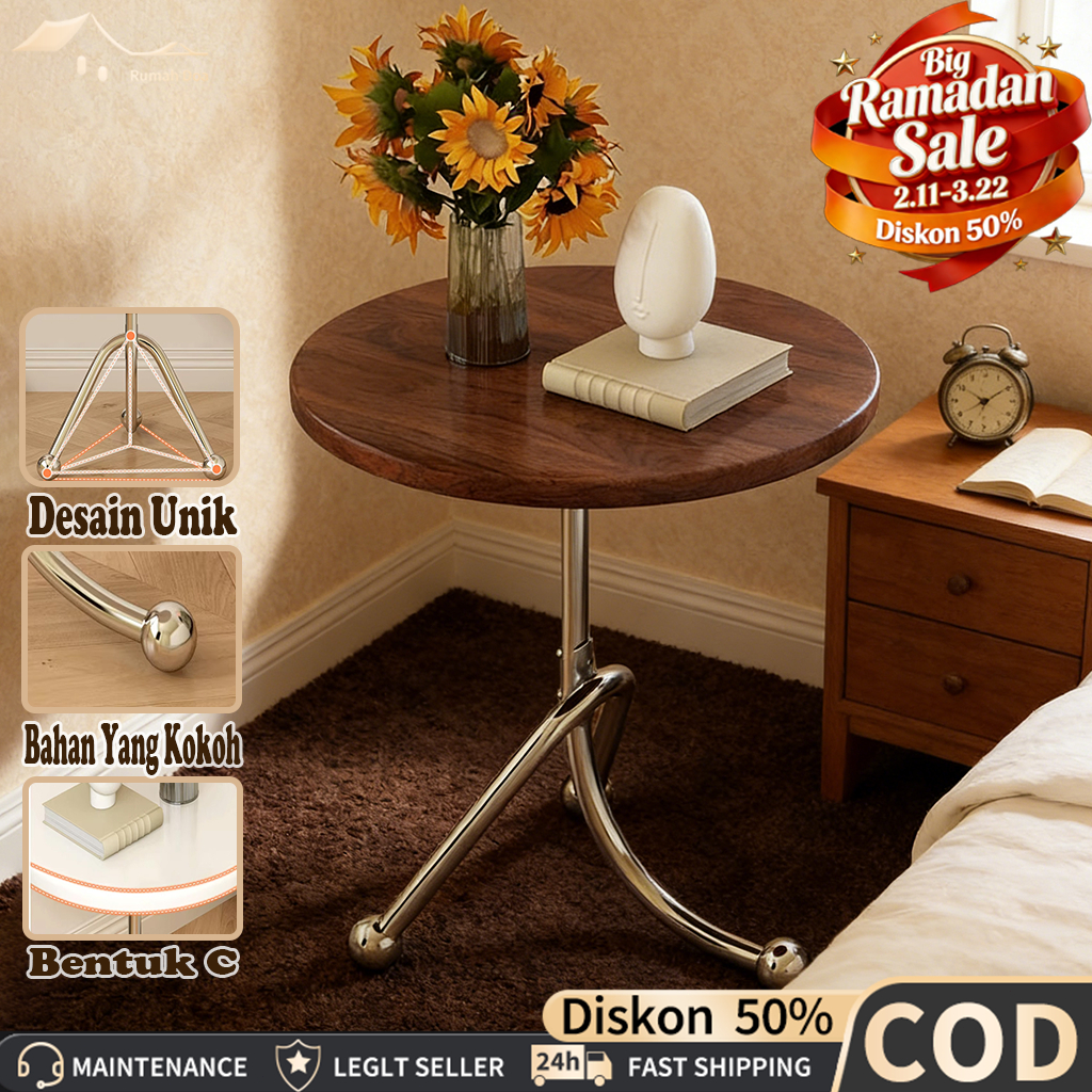 COD Meja Nakas Murah Meja Sudut Sofa Meja Kopi Meja Ruang Tamu Meja Samping Tempat Tidur Meja Makan 