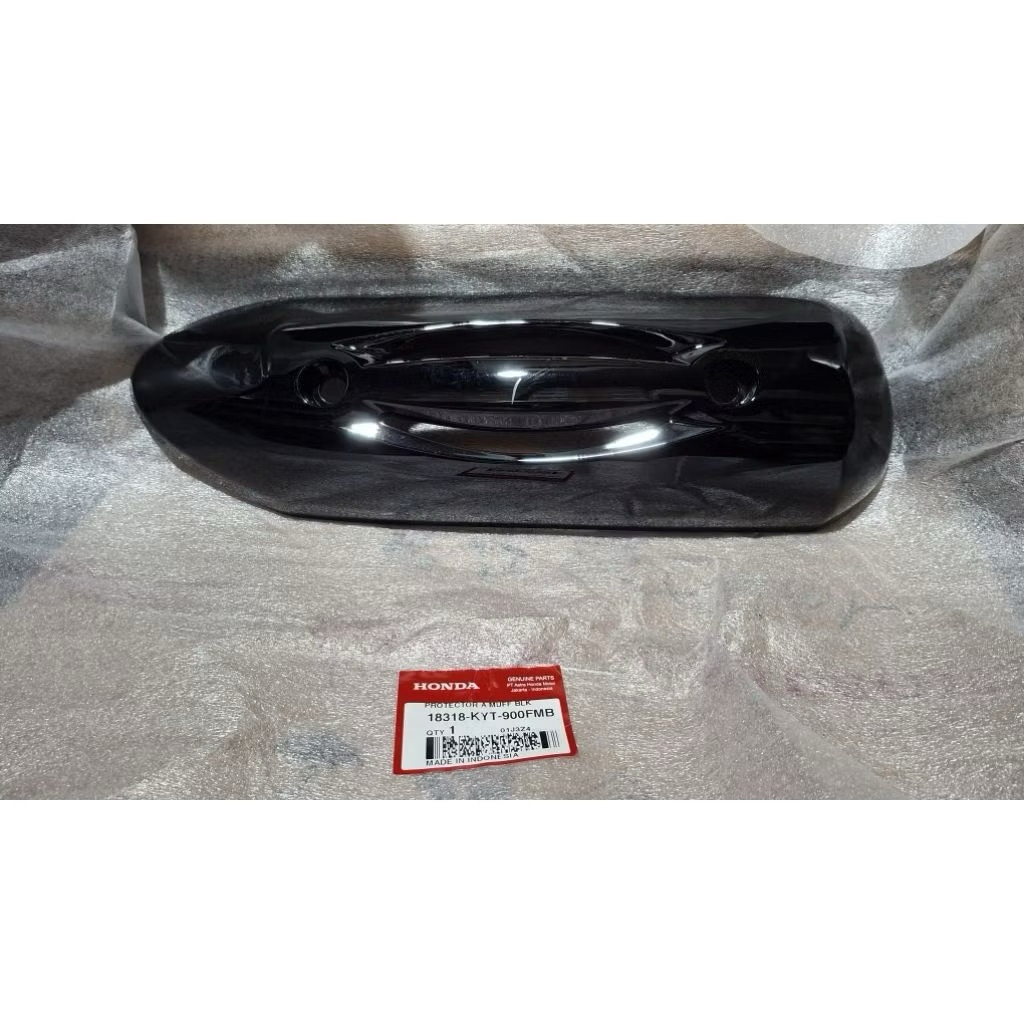 Cover Knalpot Putih Honda Scoopy Karbu KYT ORI AHM 18318-KYT-900FMB