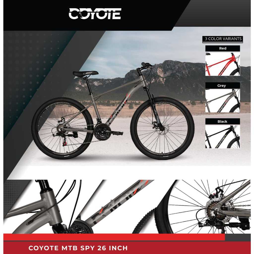 sepeda gunung mtb 26 inch element coyote spy sepeda gunung element