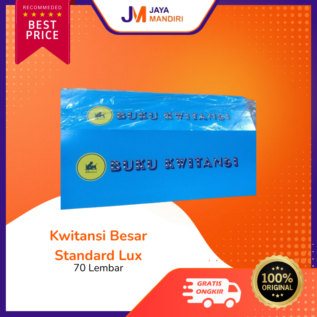 Kwitansi Besar Standard Lux Warna Warni 70 Lembar – Kwitansi Pembayaran Resmi 1 Pcs