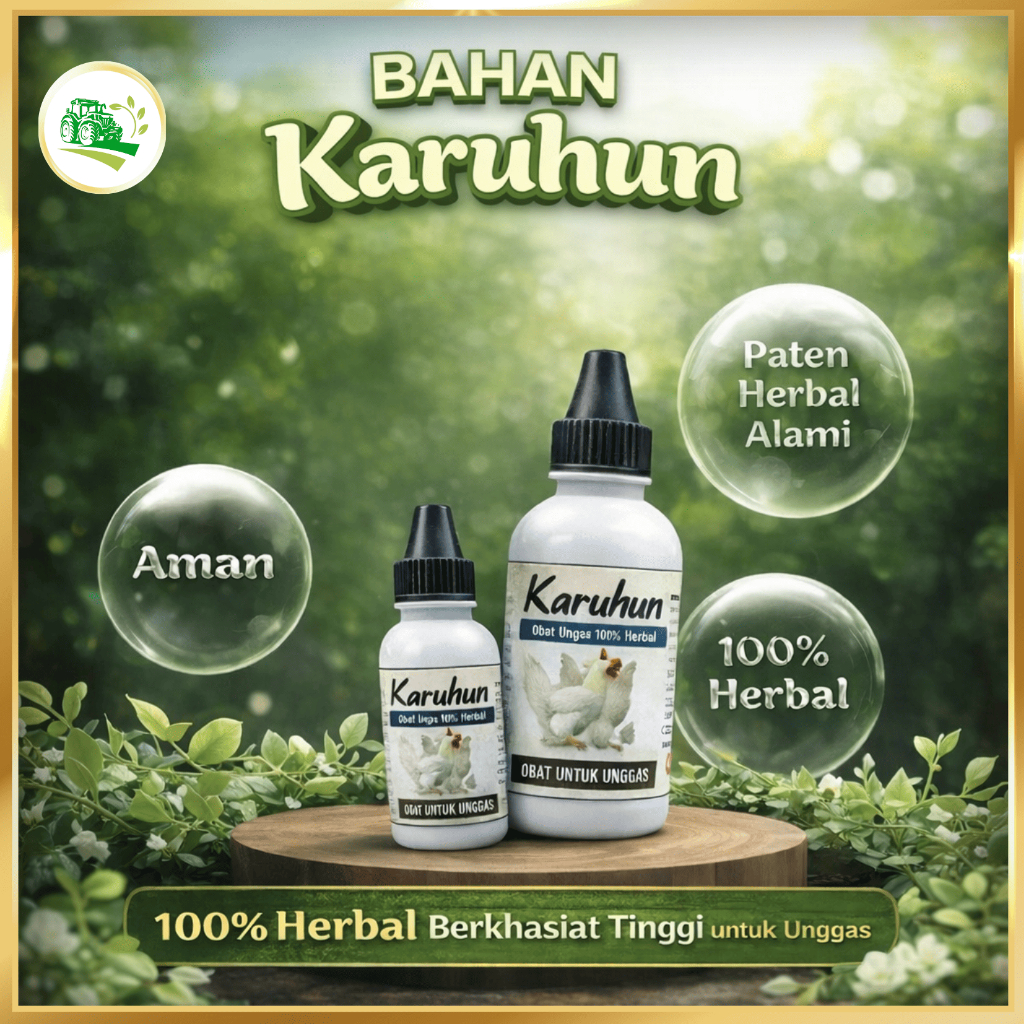 [Combo 2] Karuhun Obat Herbal Ayam 60ml Tanpa Antibiotik
