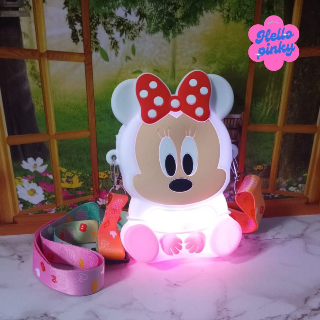 Tas pop it minnie mouse LED size mini