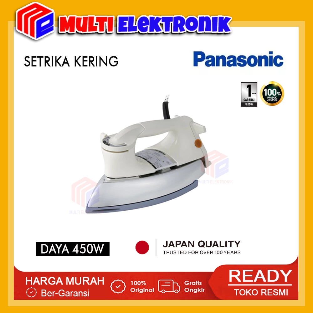 Panasonic Setrika Kering NI-22AWTSR Dry Iron Daya 450 Watt