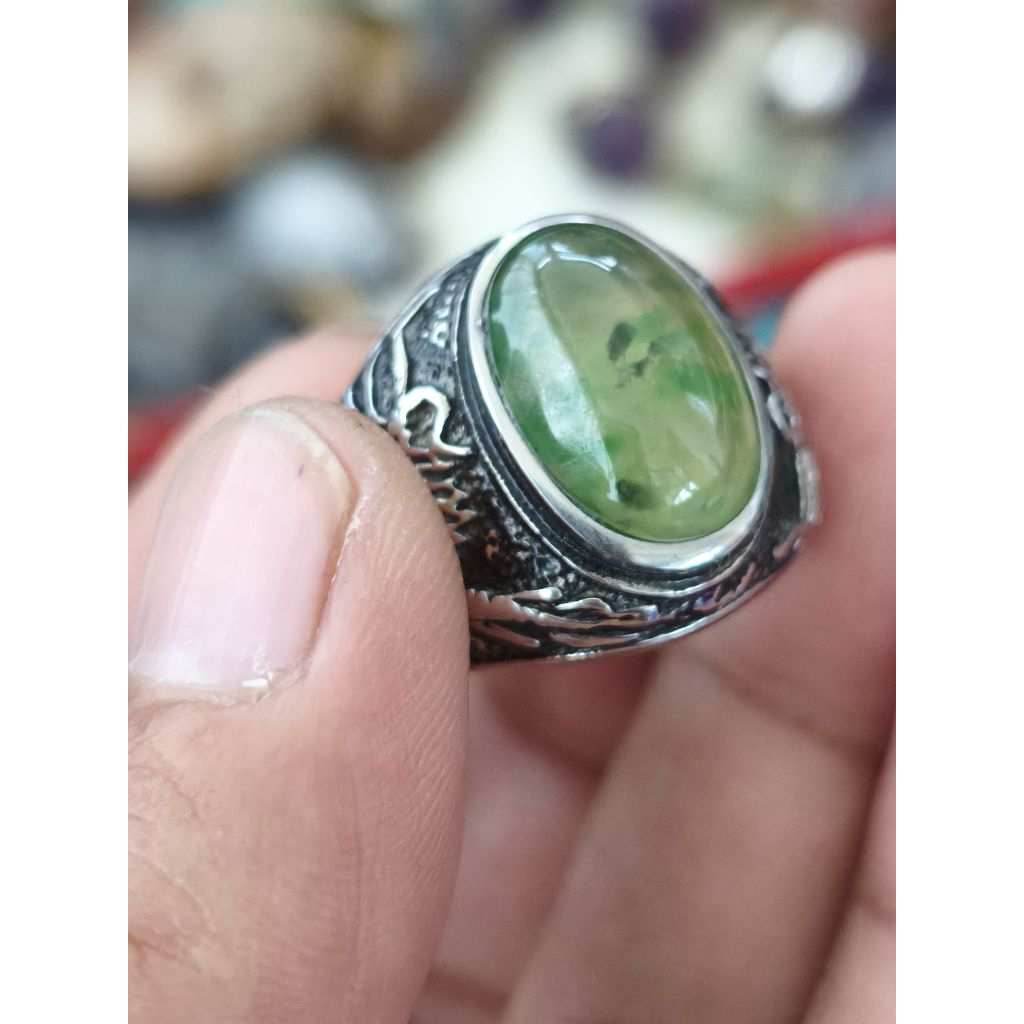 batu cincin lumut kumbang jati kinclong