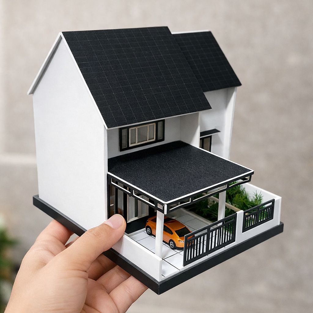 maket rumah minimalis 4
