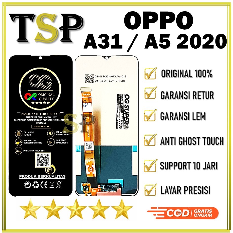 LCD OPPO A31 2020 / A5 2020 ORIGINAL 100%