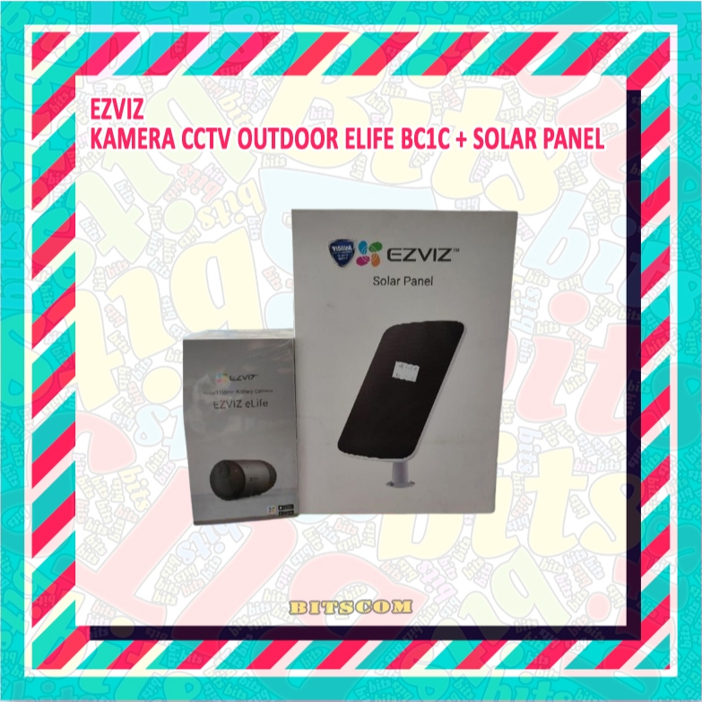 Promo Ramadhan sale Kamera CCTV Outdoor EZVIZ Elife BC1C + SOLAR PANEL EZVIZ CS-CMT-SOLAR PANEL-C