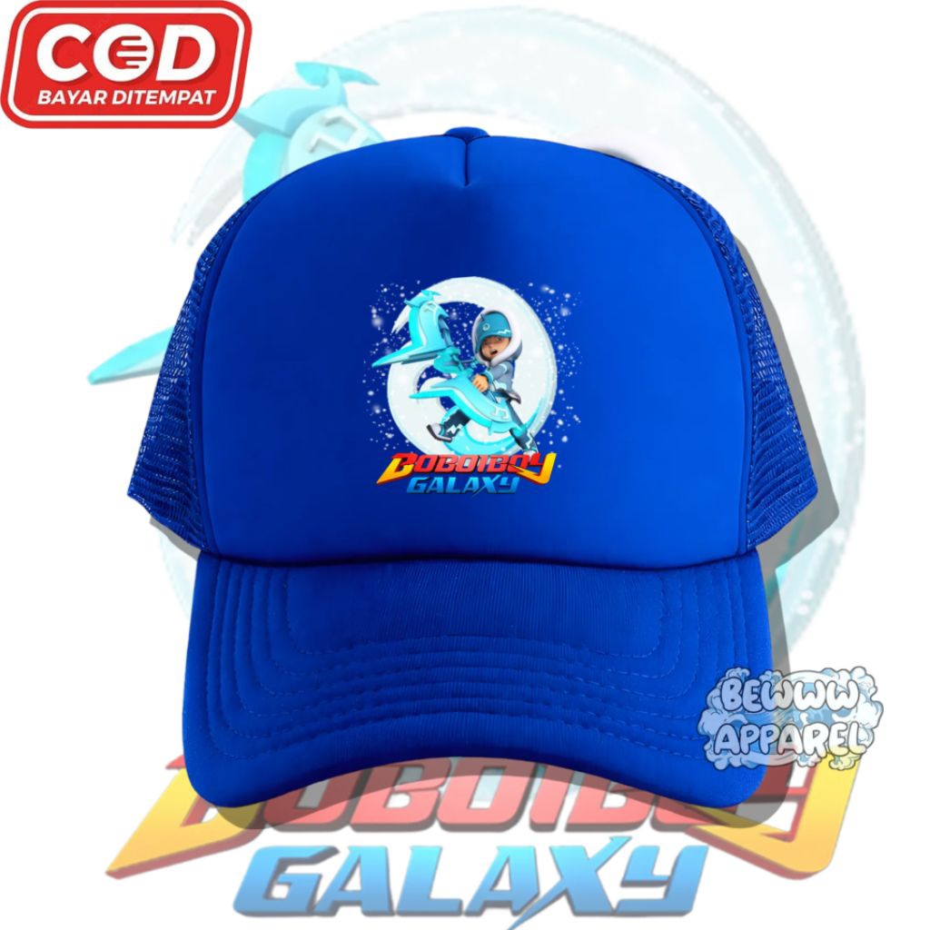 Topi Anak Trucker Boboiboy Galaxy - Topi Jaring Anak Boboiboy Galaxy
