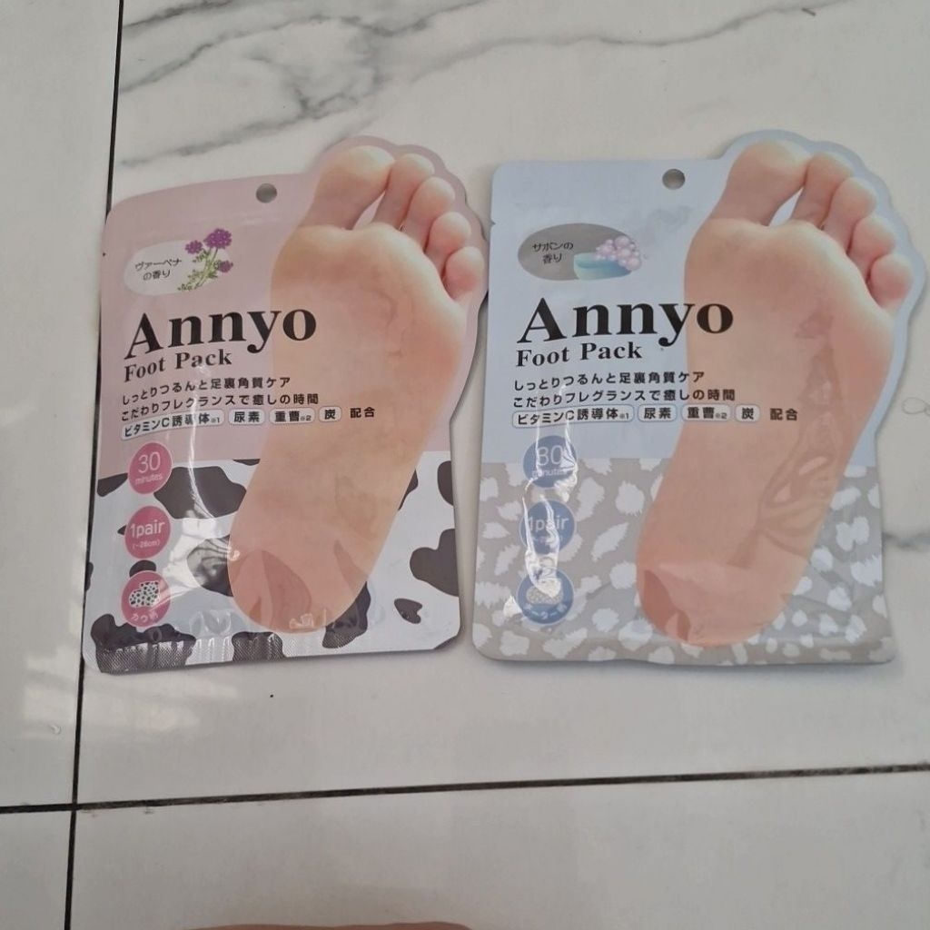 annyo foot pack kaos kaki rendam spa foot spa masker kaki