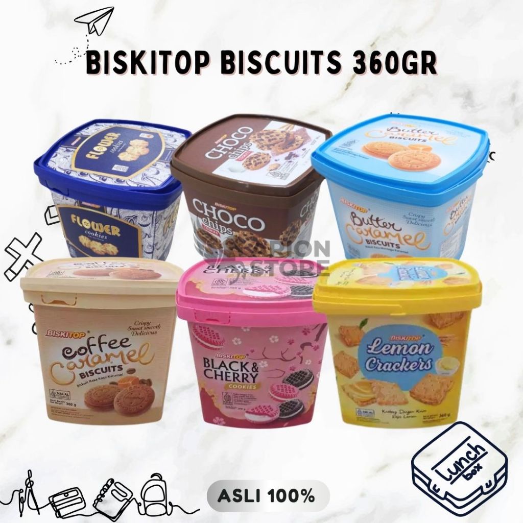 [ARION STORE] BISKITOP HANDLE ANEKA RASA 360GR / BISKUIT BISKITOP ANEKA RASA [DRUM]