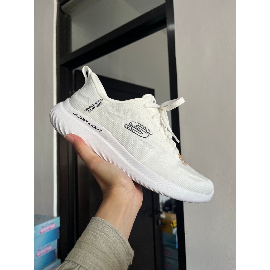 BEST SELLER SEPATU PRIA SKECHERS BOUNDER 2 HERREN WHITE MENS ORIGINAL 233030WBK