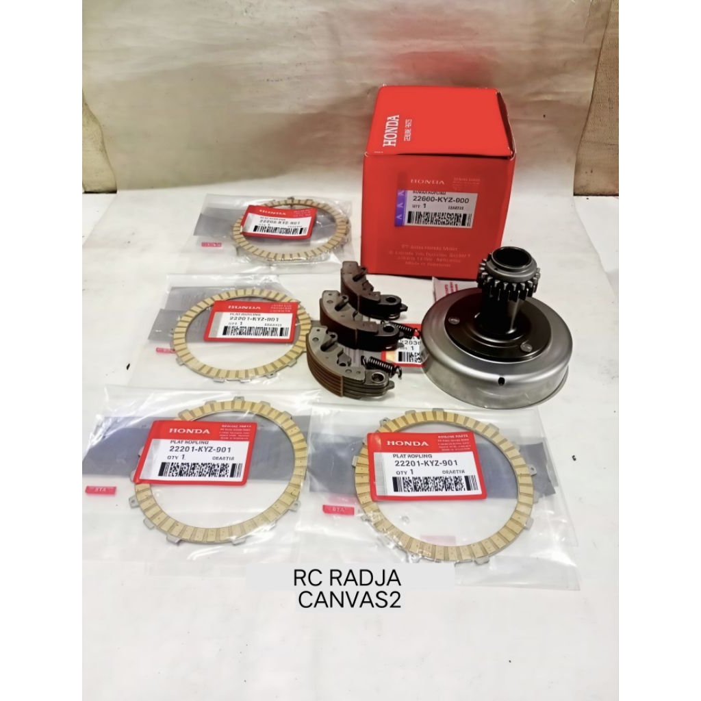 Lonceng+Kampas Ganda kopling Supra x 125 FGM  fi, Supra x 125 Helmin fi, Blade 125 new fi-KYZ