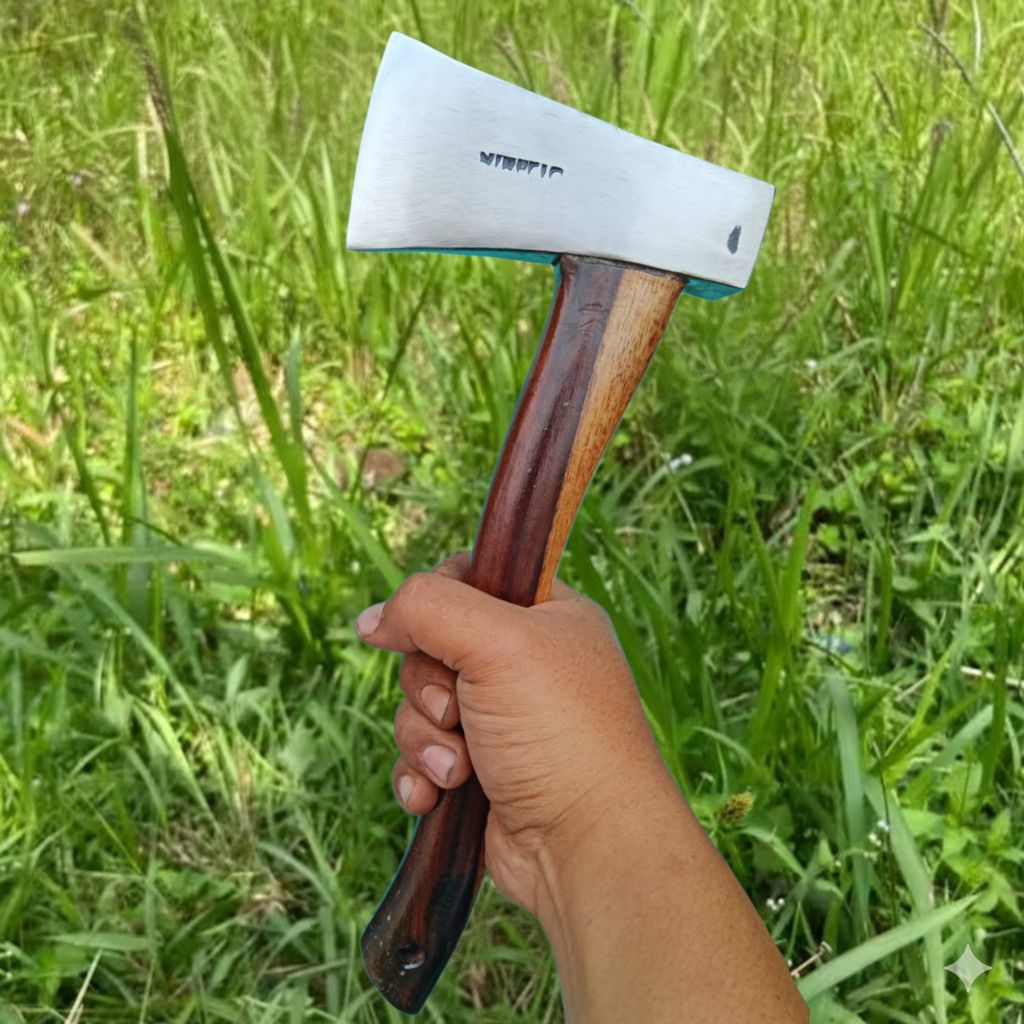 Palu Kapak Pertukangan Baja Asli (Gagang Di Pin Anti Lepas)