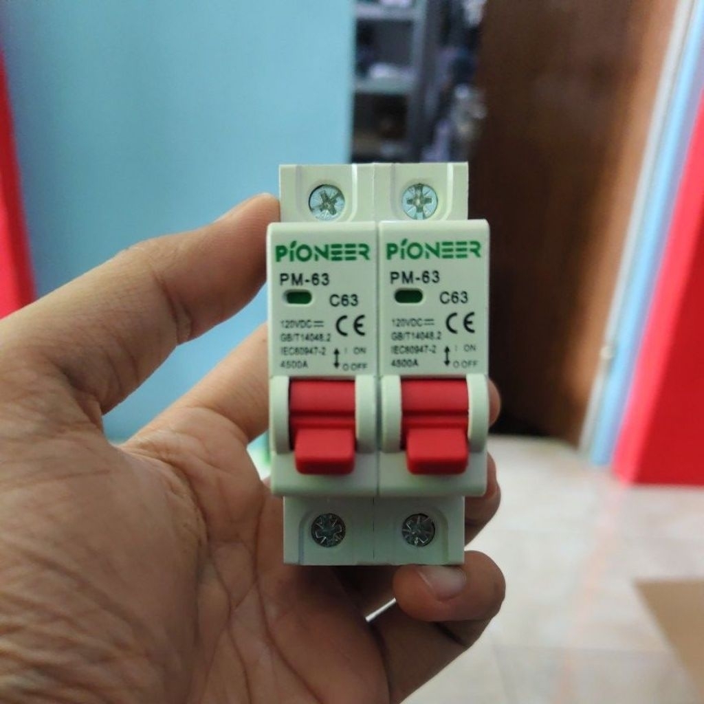 MCB DC Change Over Switch COS Manual motor listrik MCB Double Dobel