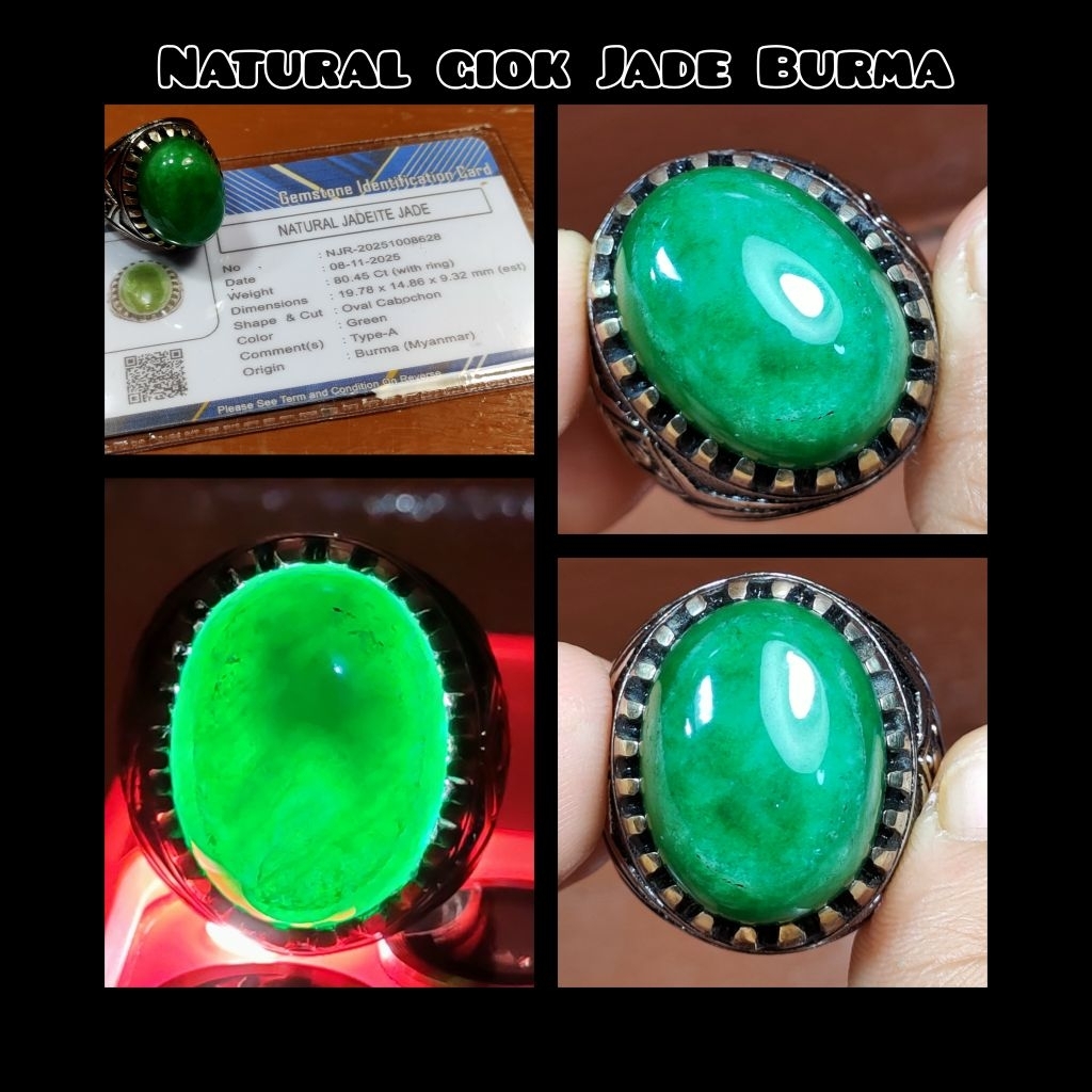 NATURAL BATU GIOK JADE BURMA KRISTAL