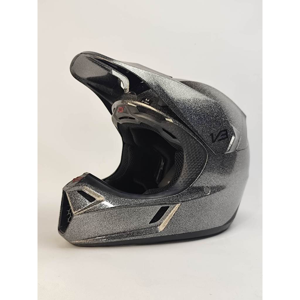 HELM Fox V3 PEWTER Baz Helmet Helm Motocross ENDURO TRAIL