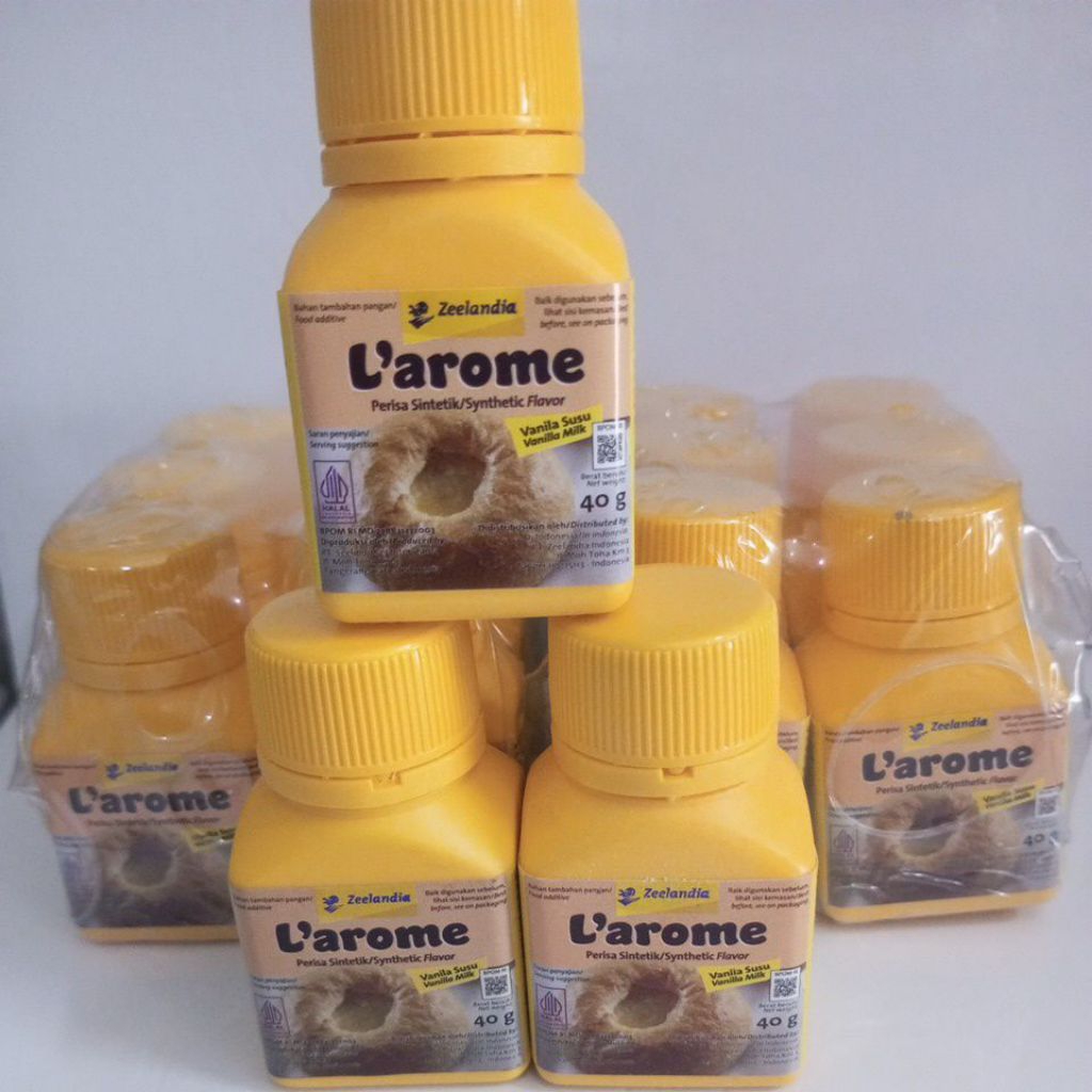 L'arome Vanilla Susu Kemasan 40gr | Vanila Susu | Vanili | Larome