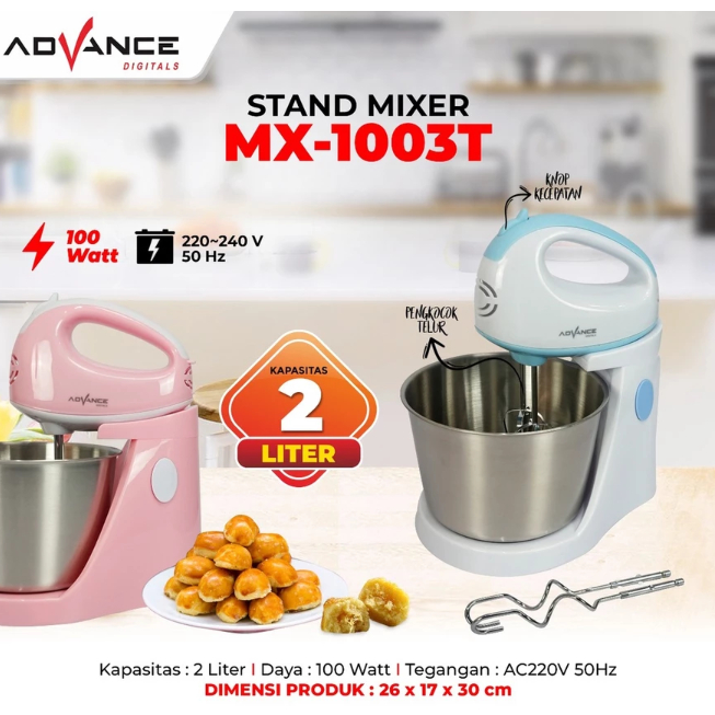 Advance Stand Mixer / Mixer com / MIXER Murah / Mixer duduk Advance MX-1003T