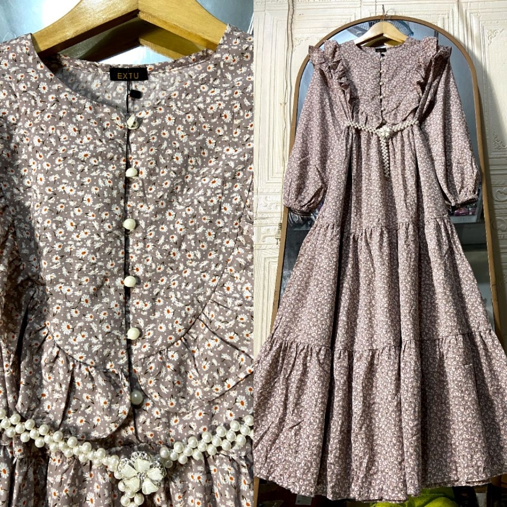 EXTU ORIGINAL gamis sakura bunga