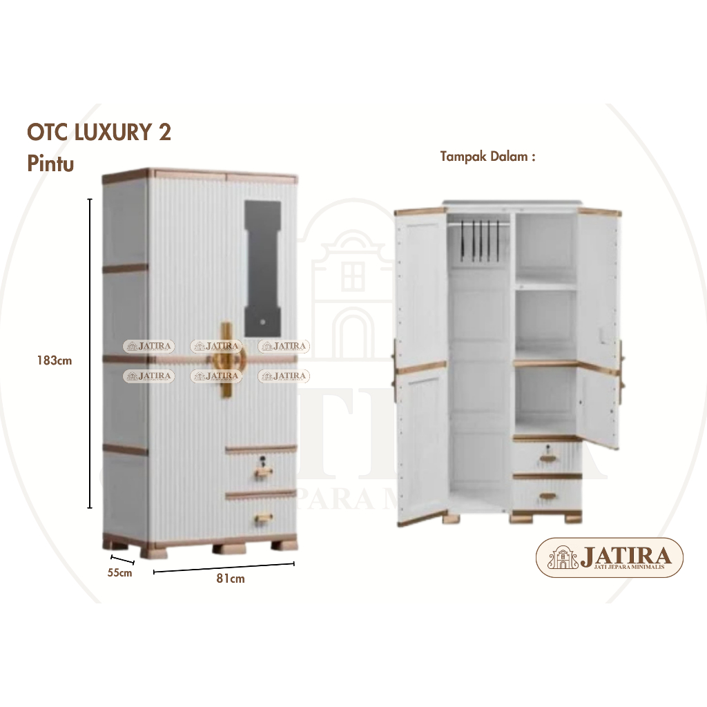 Olymplast OTC Luxury | Lemari Pakaian Plastik Murah | Lemari Plastik Murah Palembang