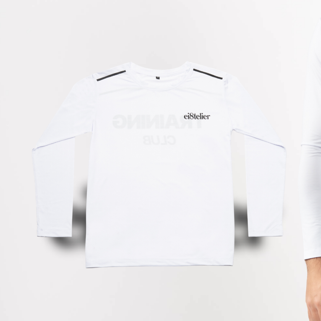 Sport Tee 8yR - VAPOR LONG SLEEVE - White & Black