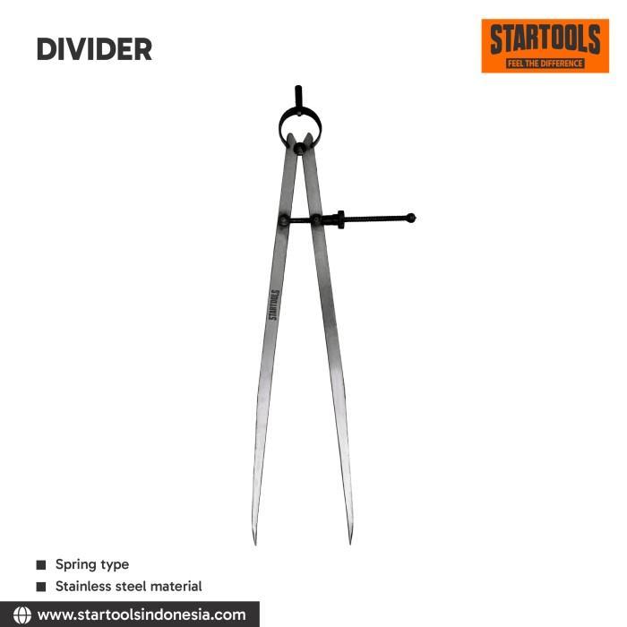 STARTOOLS Divider Spring Caliper / Jangka Bubut Lurus 4"