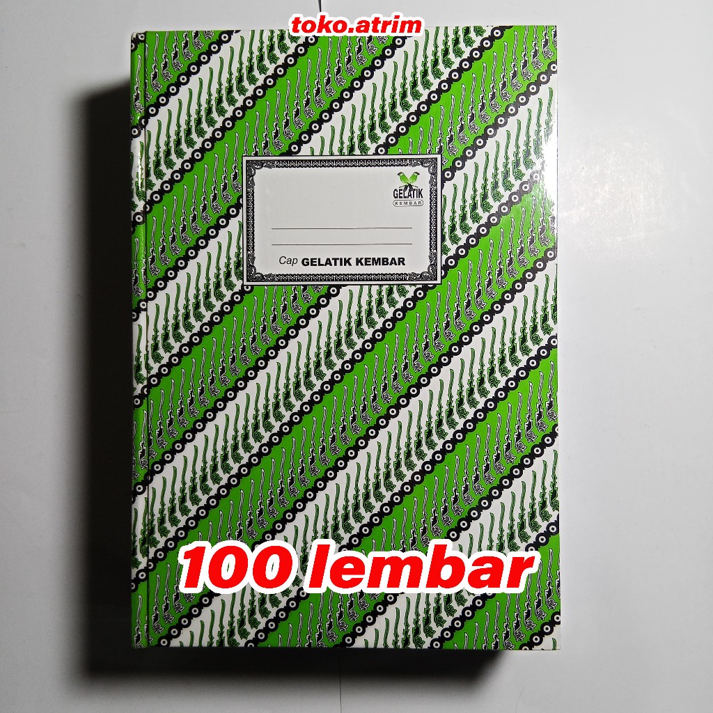 1 PCS | Buku Hardcover Folio Gelatik 100 Lembar | Buku Folio Hard Cover Isi 100 Lembar | Buku Batik 
