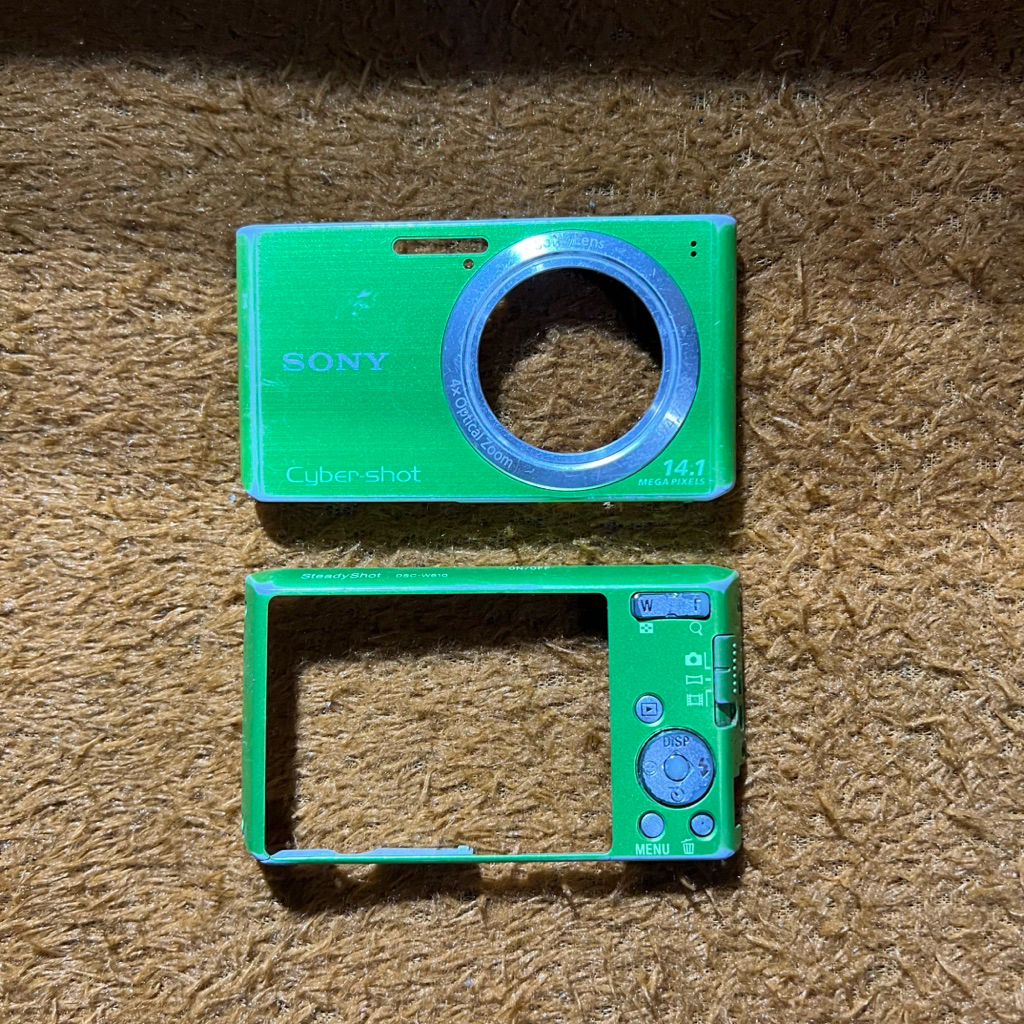 casing digicam sony cybershot dsc w610 depan belakang
