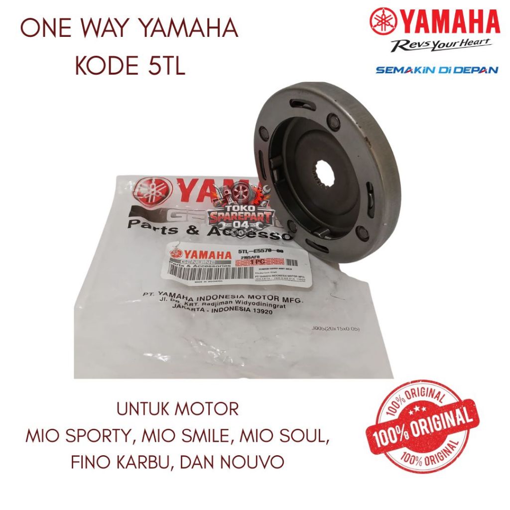 ONE WAY ORIGINAL YAMAHA KODE 5TL MIO SPORTY, MIO SMILE, MIO SOUL, FINO KARBU, DAN NOUVO