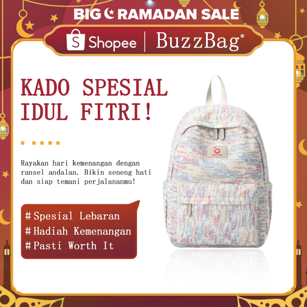 BUZZBAG - Tas ransel wanita lucu tas ransel sedang korean style ransel wanita korean style tas ranse