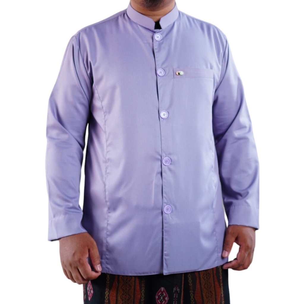 [BIN HASYIM] baju koko semi jas lengan panjang kancing besar