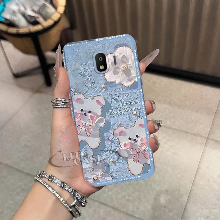 Fashion case for Samsung J2 Pro - Fashion Case Lentur Motif bear Terbaru All Type Handphone