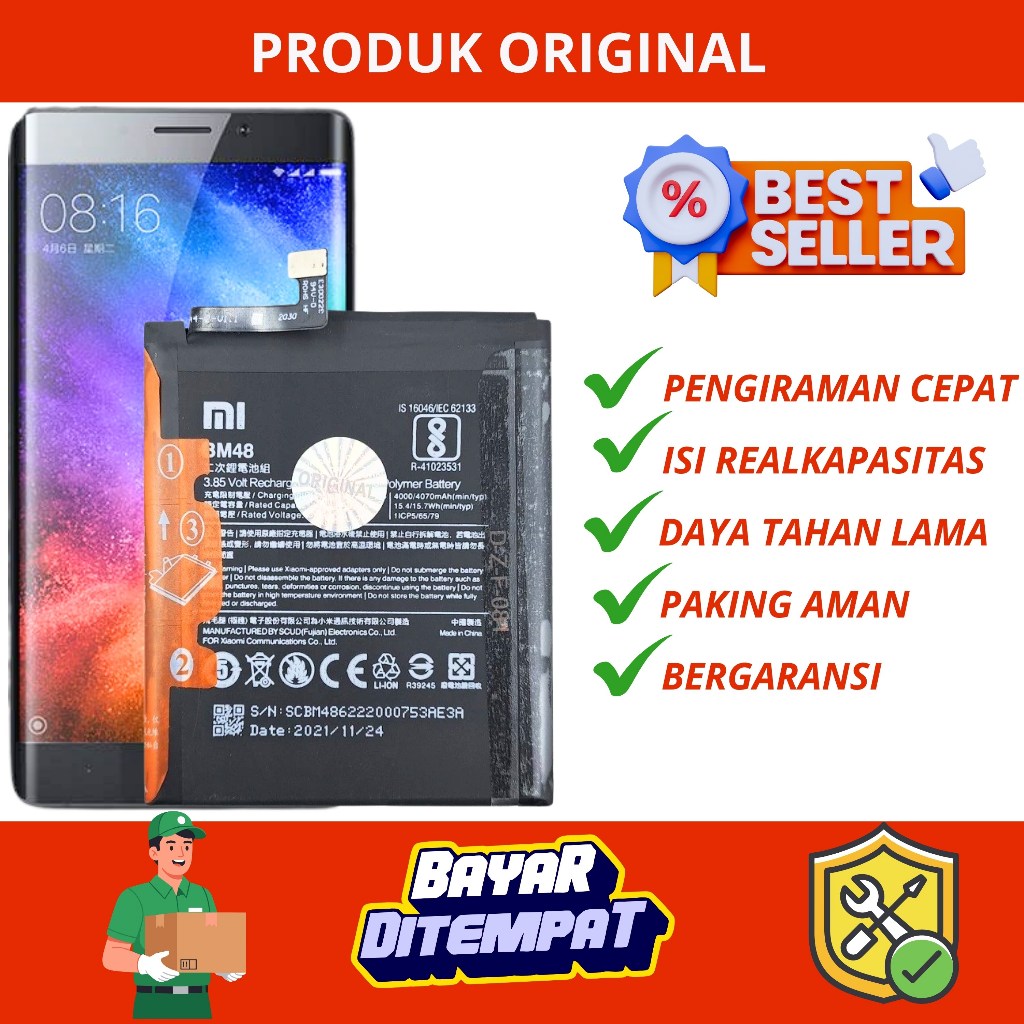 BATERAI XIAOMI MI NOTE2 / BATERAI XIAOMI BM48 ORI NEW