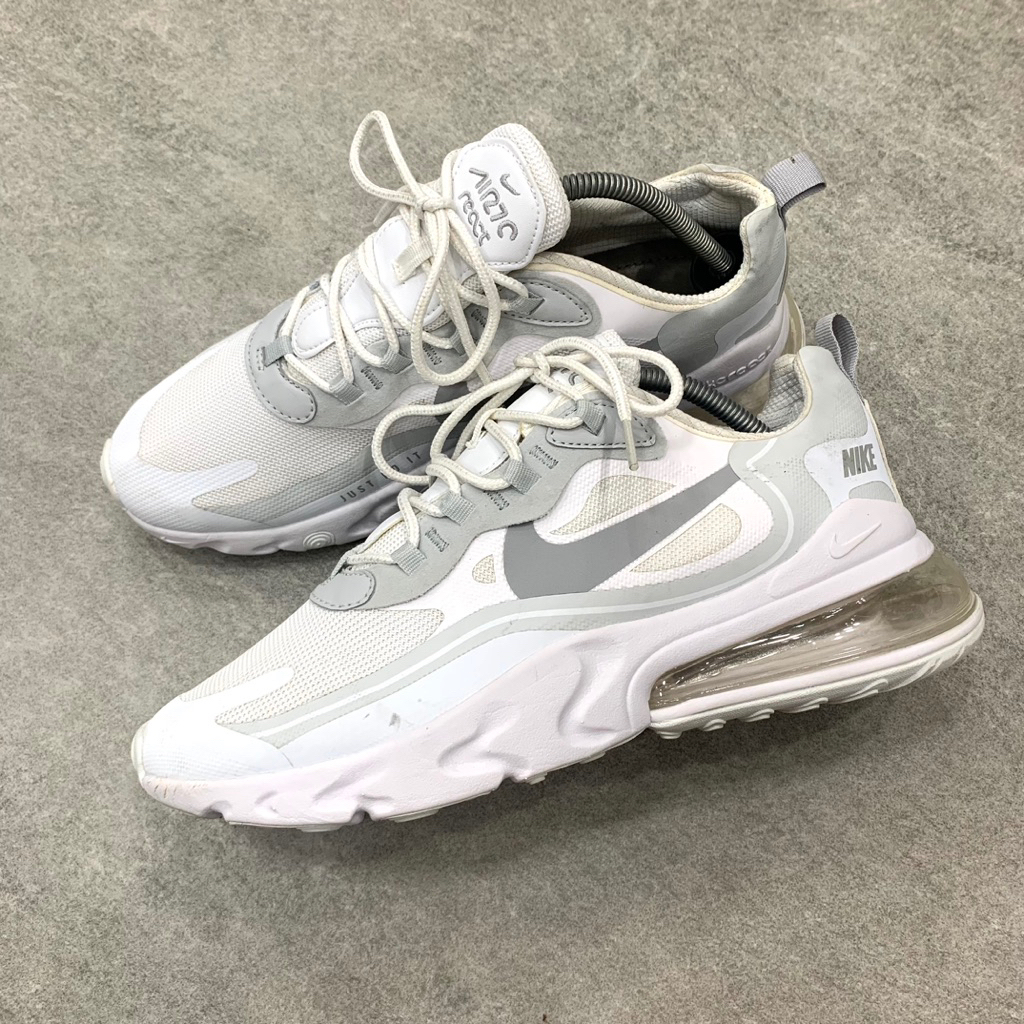Air Max 270 React “White Light Smoke Grey"