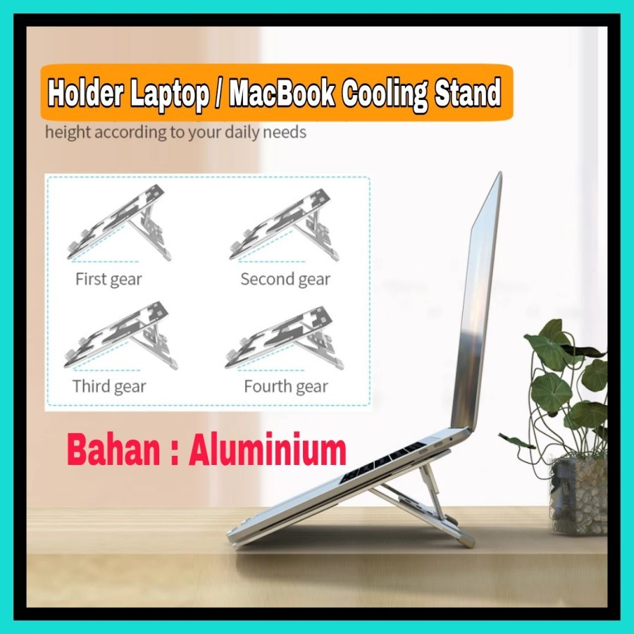 Holder Laptop / Macbook Aluminium Portable Cooling Stand VLS02
