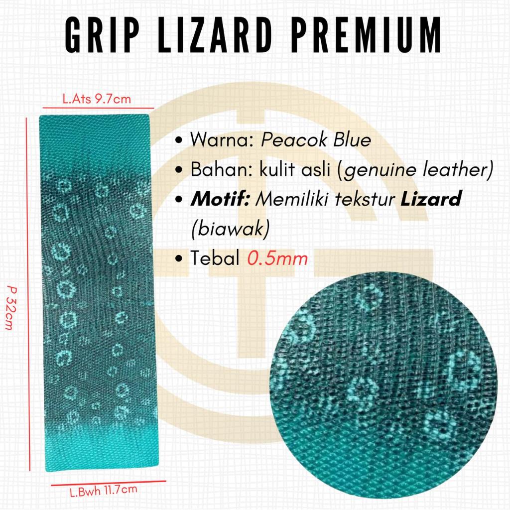 Grip Lizard Premium, Peacock Blue Grip Stik Billiard