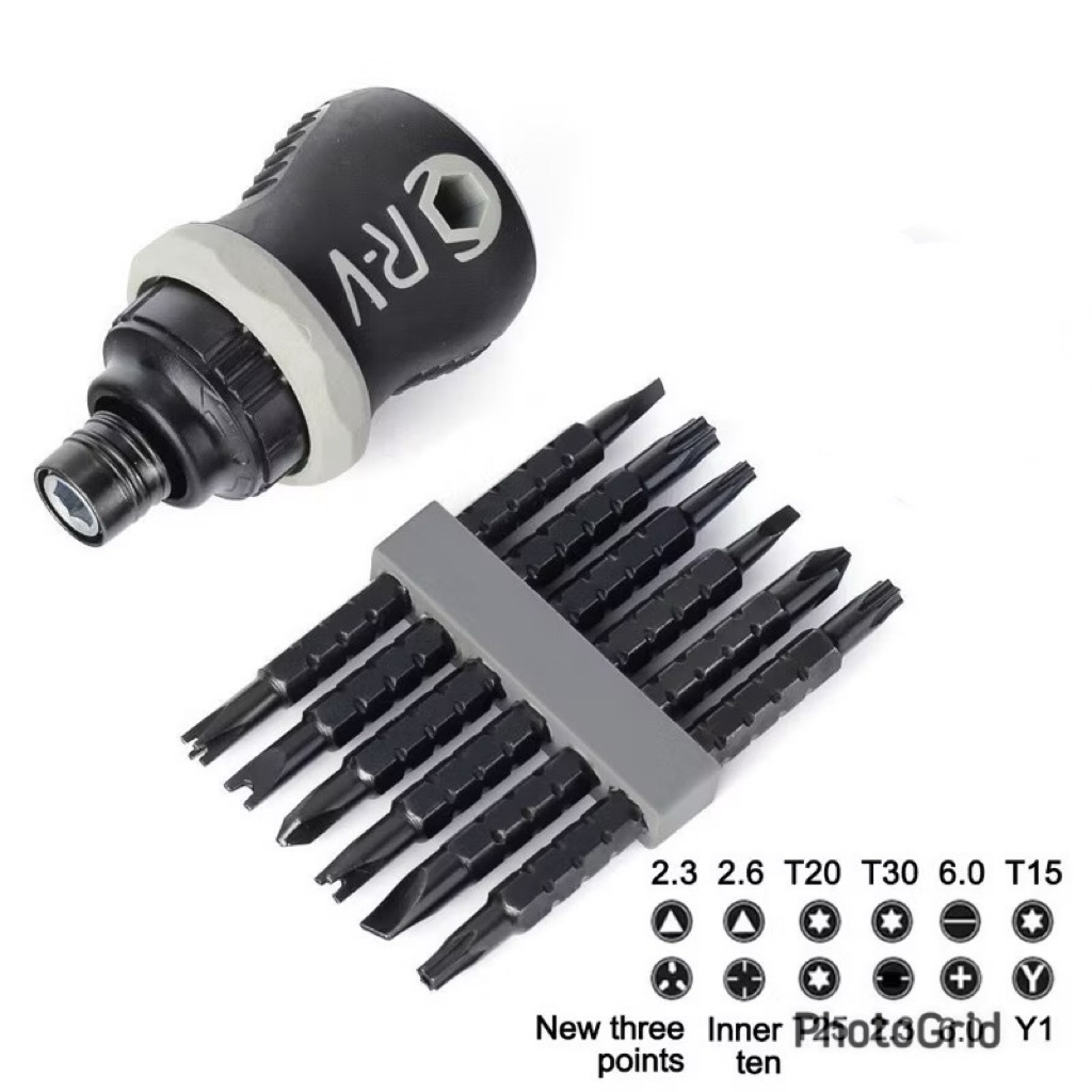 Obeng Ratchet Mini 13 in 1 Multifungsi Untuk Alat Perbaikan