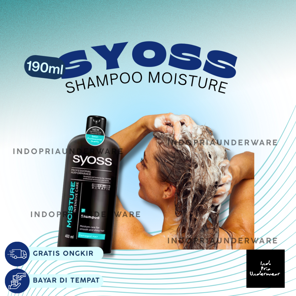 SHAMPO SALON SYOSS ANTI KETOMBE DAN ANTI LEPEK MELEMBABKAN KILAU SETIAP HARI