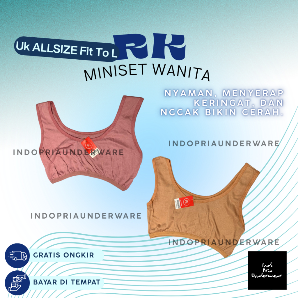 MINISET BH BRA WANITA KATUN NYAMAN RK MINISET WANITA MURAH