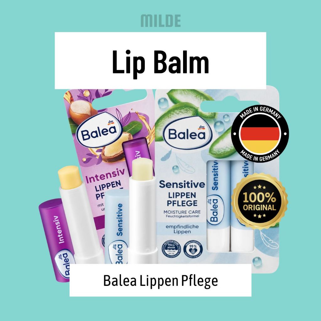 Lip Balm Balea Lippenpflege - Lip Balm Intensive / Sensitive / Rosé (Original Germany) Jerman MILDE