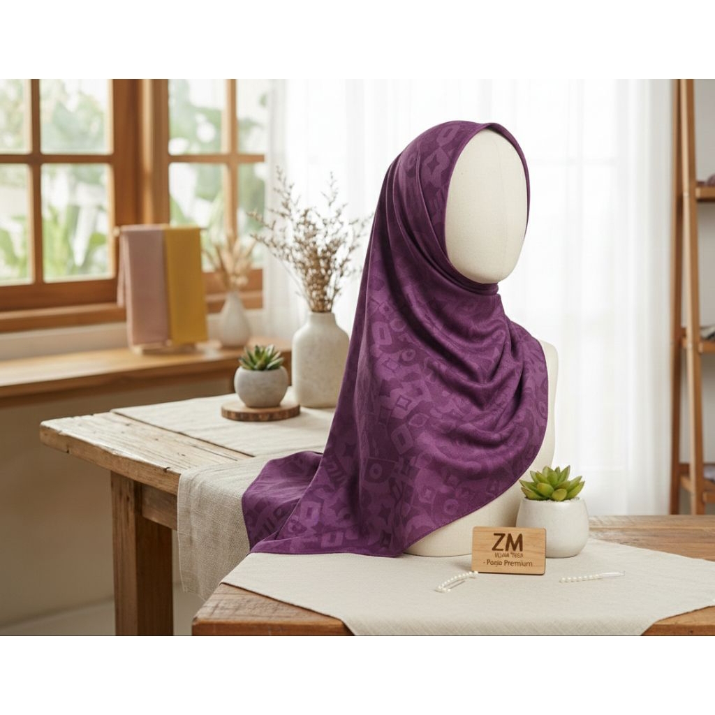 ZM Hijab Purple Premium