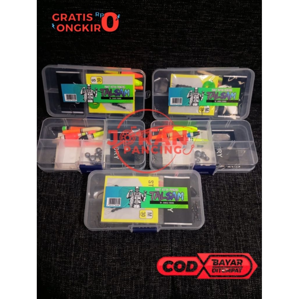 Kotak Alat Pancing Talsam Lengkap | Alat Pancing Lengkap | Aksesoris Pancing | Kail Kumbul
