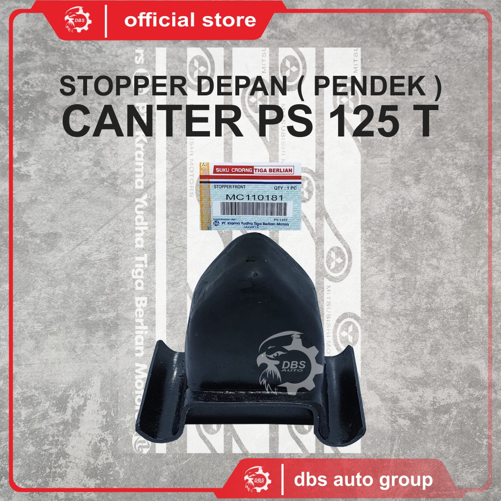 STOPPER FRONT/KARET BANTALAN TAHANAN PER DEPAN PS 125T ENGKEL/PS CANTER ENGKEL(PENDEK)