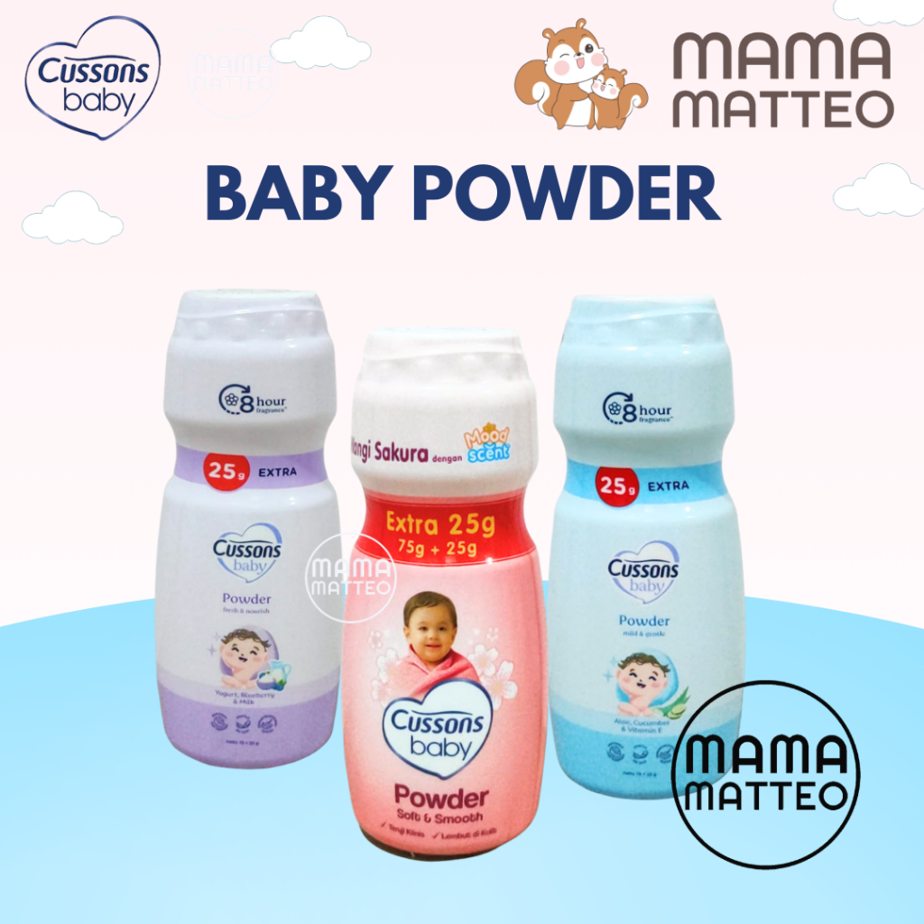CUSSONS Baby Powder 75gr + 25gr / Bedak Tabur Bayi Anak / Loose Powder Cusson BANDUNG