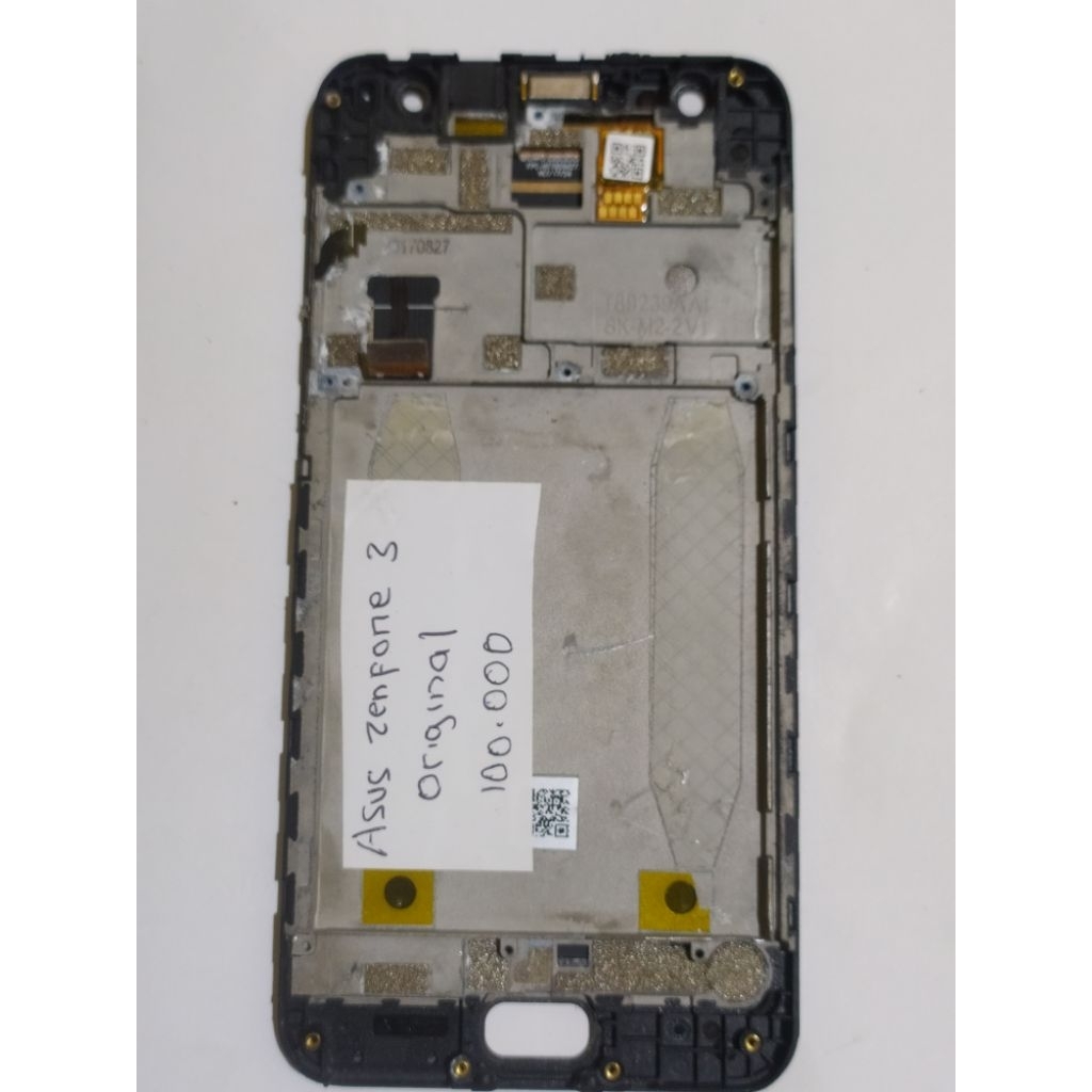 lcd + frame asus zenfone 3 second original cabutan